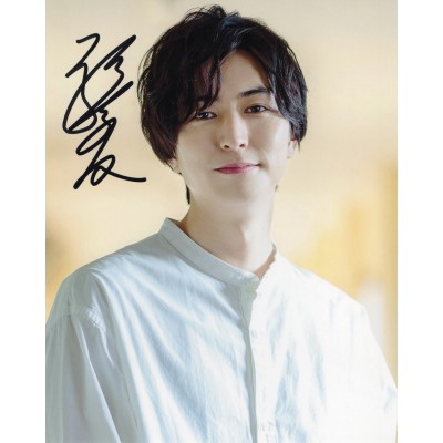稲葉友直筆サイン入り写真当選書付