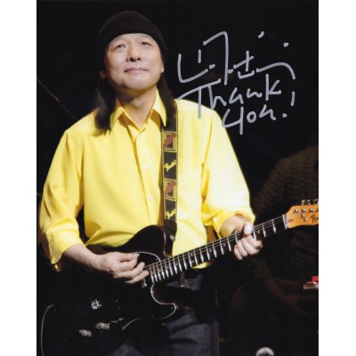 山下達郎直筆サイン入り写真当選書付
