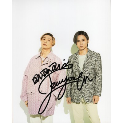 キンキ キッズ KinKi Kids 直筆サイン入り写真当選書付