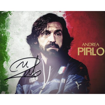 Andrea Pirlo アンドレア・ピルロ 直筆サイン入り写真認証COA付