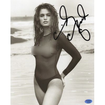 Cindy Crawford シンディ・クロフォード 直筆サイン入りヌード写真認証COA付