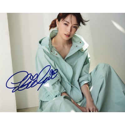 蛯原友里直筆サイン入り写真当選書付