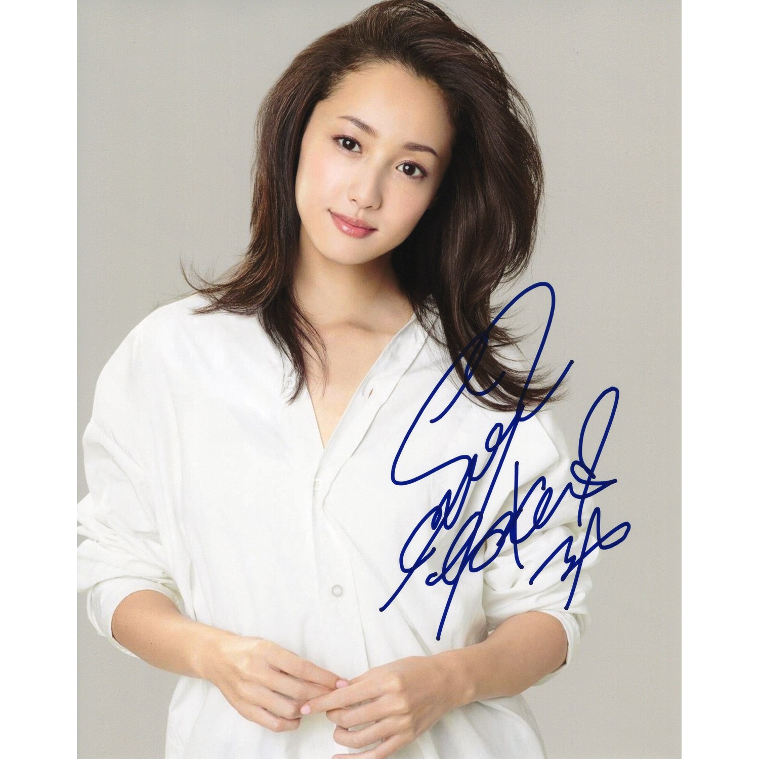 5286　サイン　色紙　女優　歌手　沢尻エリカ　KING　Records Yahoo!オークション - コレクター放出品沢尻エリカ 直筆サイン 女