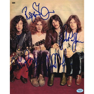 Led Zeppelin レッド・ツェッペリン 直筆サイン入り写真認証COA付