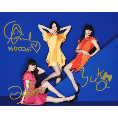 パフュームPerfume 直筆サイン入り写真当選書付 