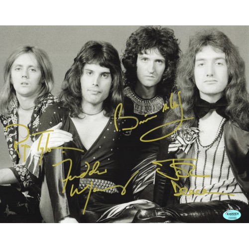 Queen クイーン 直筆サイン入り写真認証COA付