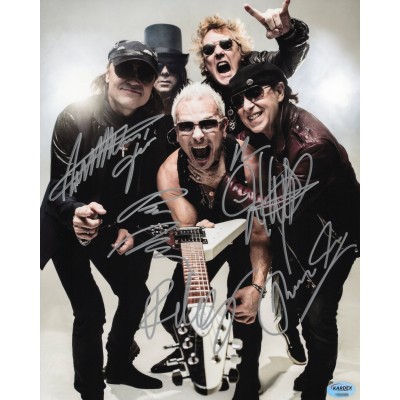 Scorpions スコーピオンズ 直筆サイン入り写真認証COA付