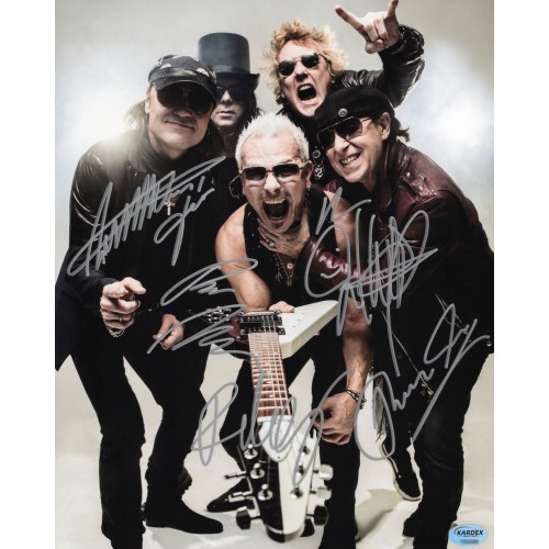 Scorpions スコーピオンズ 直筆サイン入り写真認証COA付
