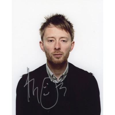 Thom Yorke トム・ヨーク 直筆サイン入り写真認証COA付